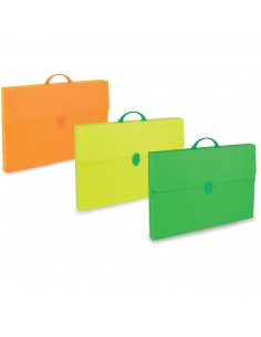 Valigetta Polionda Fluo 28X39Cm Dorso 8Cm Colori Assortiti BALMAR 2000 - 1