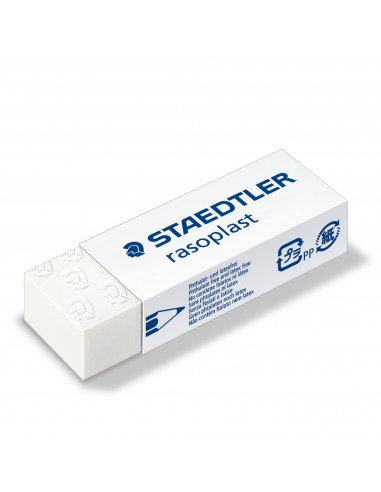 Box 20 Gomme Rasoplast 526 B20 Dim. 63X13X23Mm Bianca Per Matita Staedtler