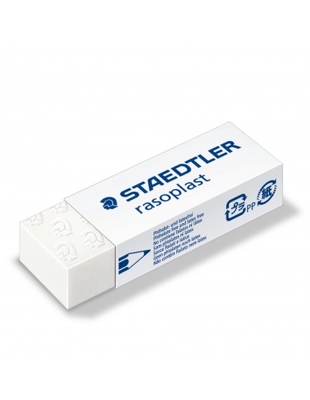 Box 20 Gomme Rasoplast 526 B20 Dim. 63X13X23Mm Bianca Per Matita Staedtler