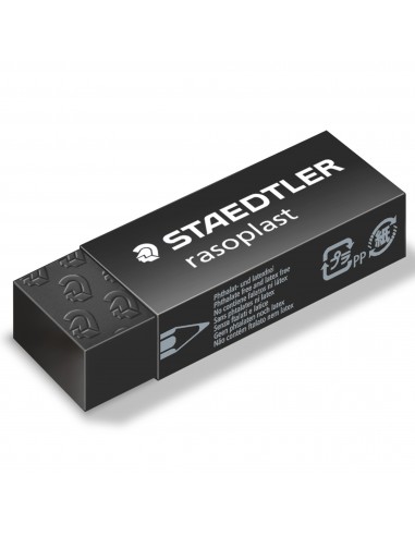 Box 20 Gomme Rasoplast 526 B20-9 Dim.63X13X23Mm Nera Per Matita Staedtler