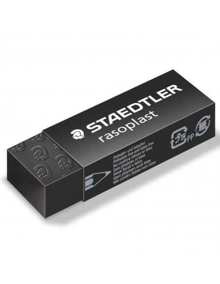 Box 20 Gomme Rasoplast 526 B20-9 Dim.63X13X23Mm Nera Per Matita Staedtler