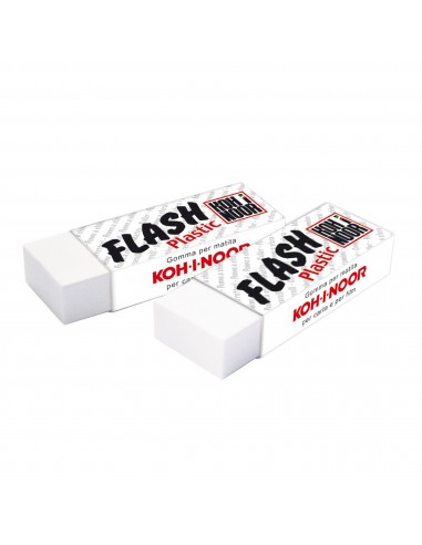 Conf. 20 Gomma Flash In Vinile Bianco Koh-I-Noor