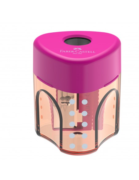 Temperamatite 1 Foro Mini Triangolare Con Serbatoio Faber Castell (Conf. da 24)