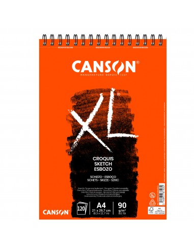 Confezione da 5 Album schizzo XL Croquis Canson - bianco avorio - A4 - 120ff - C200787103 Canson - 1