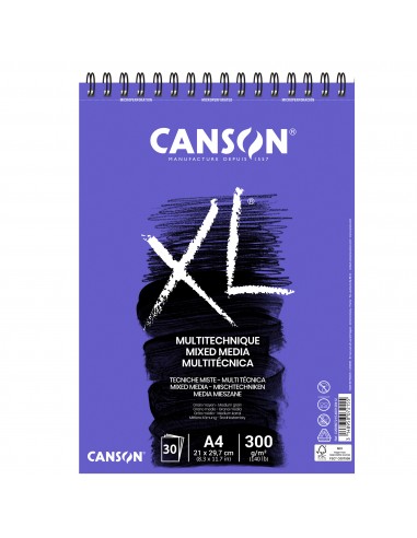 Conf da 5 Album Mix Media carta grana media Canson - A4 - 300 gr - C200807215 Canson - 1
