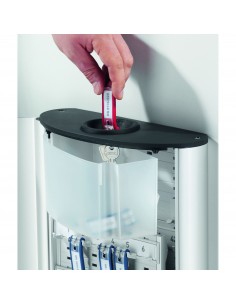 Cassetta Portachiavi Key Box Plus Durable - argento met. - 30,2x40x11,8 cm - 54 posti - 1968-23 Durable - 1 2