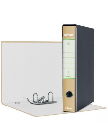 Registratore Con Custodia Esselte G82 Oxford Green 100% Riciclato -  Commerciale - dorso 5 cm Esselte - 1