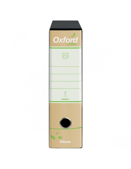 Registratore Con Custodia Esselte G83 Oxford Green 100% Riciclato -  Commerciale - dorso 8 cm Esselte - 4