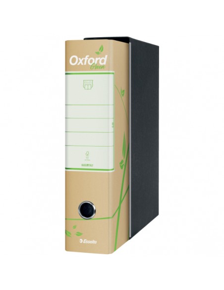 Registratore Con Custodia Esselte G85 Oxford Green 100% Riciclato -  Protocollo - dorso 8 cm Esselte - 3