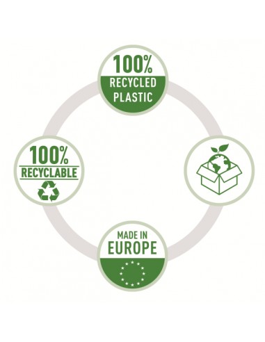 Buste a perforazione universale Esselte De Luxe f.to 22x30 cm 100% riciclate trasparenti - conf. 50 pezzi - 627504 Esselte - 11