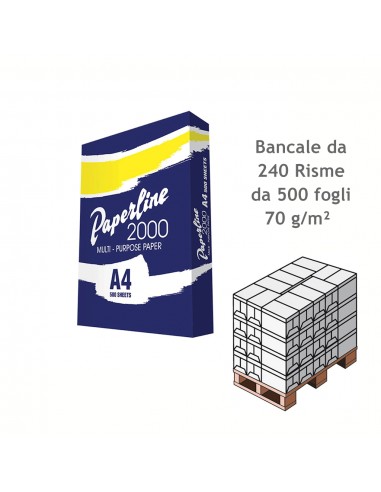 Carta per fotocopie A4 Paperline 70 g/m² Risma da 500 fogli Vendita in bancale da 240 risme Paperline - 2