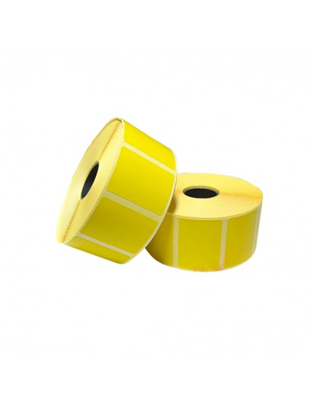 Rotolo da 1500 etichette adesive - 40x30 mm - Termica Eco - Colore Etichetta Giallo - Anima 25 - My Label My Label - 1