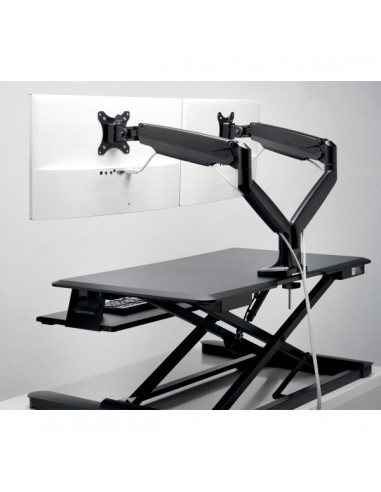 Braccio per doppio monitor ad altezza regolabile one-touch SmartFit® K59601WW Kensington - 3