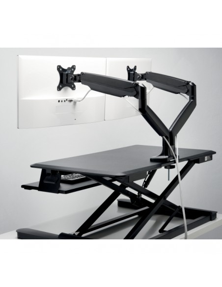Braccio per doppio monitor ad altezza regolabile one-touch SmartFit® K59601WW Kensington - 3