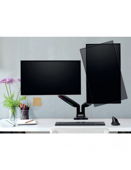 Braccio per doppio monitor ad altezza regolabile one-touch SmartFit® K59601WW Kensington - 5