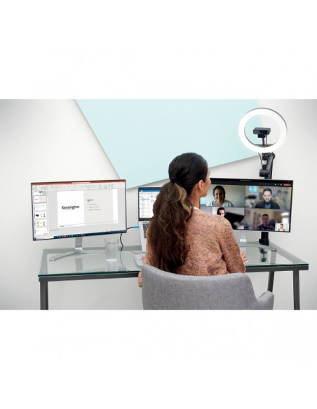 Illuminazione ad anello bicolore L1000 con supporto webcam per video conferenze K87653WW Kensington - 8
