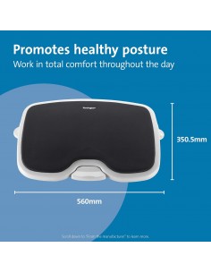 Kensington SoleMate Comfort Poggiapiedi nero 56153 Kensington - 1 2