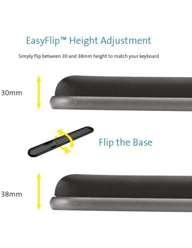 Kensington Poggiapolsi in gel regolabile nero 22701 Kensington - 4