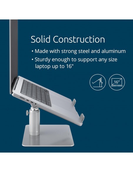 Kensington supporto universale per laptop fino a 16 pollici altezza regolabile K50424WW Kensington - 12