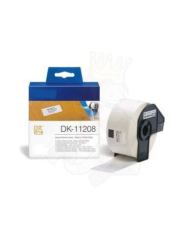 Etichette Compatibili Brother adesive in carta serie DK Brother - 38x90 mm - 400 Etichette - DK11208 Brother - 1
