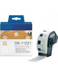 Etichette Combatibili Brother adesive in carta serie DK Brother - 23x23 mm - 1000 Etichette - DK11221 Brother - 1