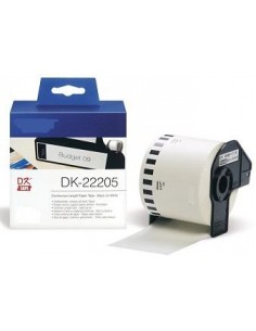Nastro adesivo Compatibile Brother in carta serie DK - 62 mm x 30,48 m - DK22205 Brother - 1