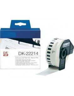 Nastro Compatibile Brother adesivo in carta serie DK Brother - 12 mm x 30,48 m - DK22214 Brother - 1