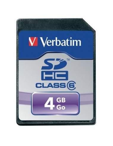 Flash Memory Card Verbatim - Micro SDHC - 4 Gb - 44002 Verbatim - 1