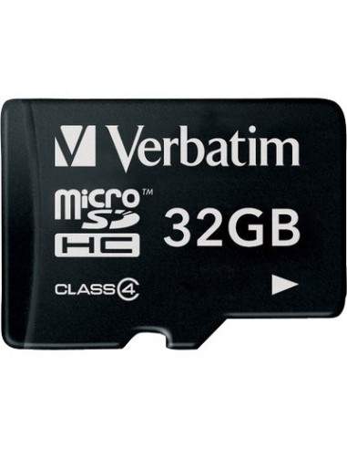 Flash memory card Verbatim - Micro SDHC Class 4 - 32 GB - 44008 Verbatim - 1
