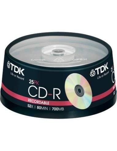 CD TDK - Spindle - CD-R - 52x - t18767 (conf.25) TDK - 1