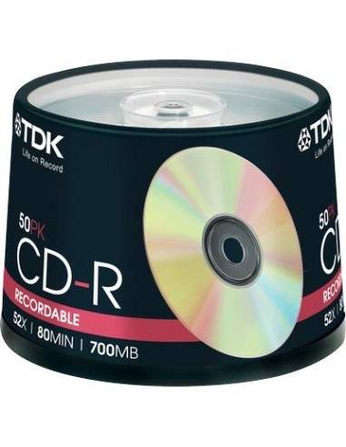 CD TDK - Spindle - CD-R - 52x - t18770 (conf.50) TDK - 1