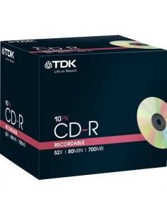 CD TDK - Slim case - CD-R - 52x - t18761 (conf.10) TDK - 1
