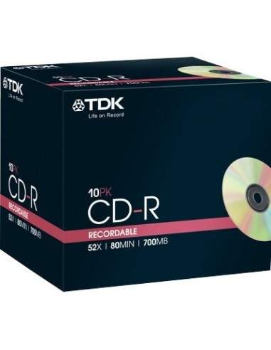 CD TDK - Slim case - CD-R - 52x - t18761 (conf.10) TDK - 1