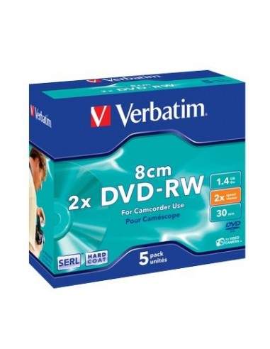 DVD Verbatim - DVD-RW - 1,4 Gb - 2x - Mini DVD 8 cm - Jewel case - 43514 Verbatim - 1