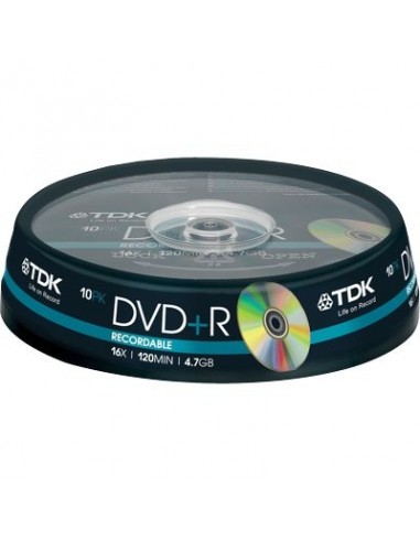 DVD TDK - Spindle - DVD+R - 16X - t19442 (conf.10) TDK - 1
