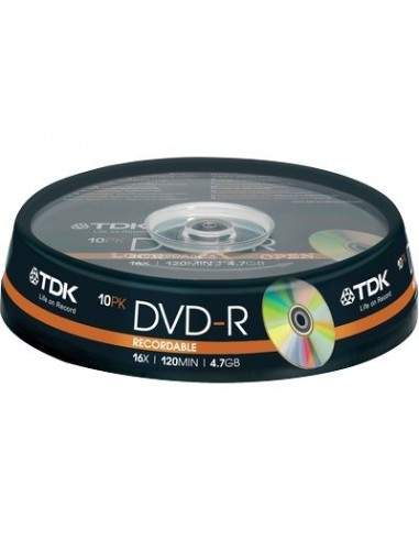 DVD TDK - Spindle - DVD-R - 16X - t19415 (conf.10) TDK - 1