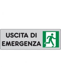 Cartelli segnaletici adesivi Pubblicentro - uscita di emergenza (a destra) - 15909020ADB0150X0050 Pubblicentro - 1