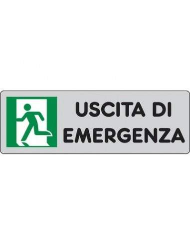 Cartelli segnaletici adesivi Pubblicentro - uscita di emergenza (a sinistra) - 15909010ADB0150X0050 Pubblicentro - 1