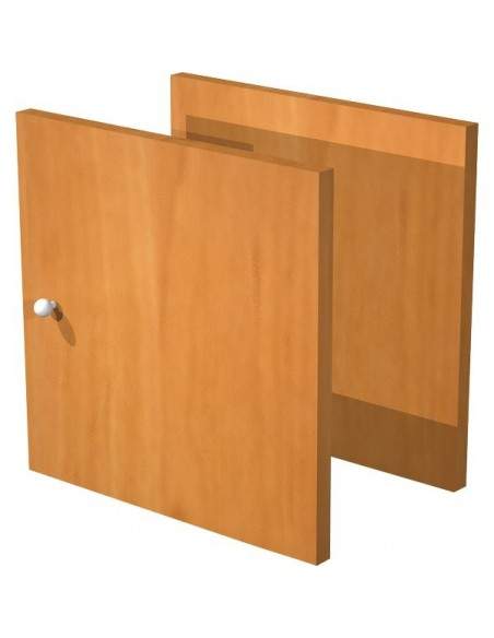 2 antine fronte & retro x libreria caselle Maxicube Noce Artexport - noce - 32,2x1,8x32,1 cm - 2a MaxC/4 Artexport - 1