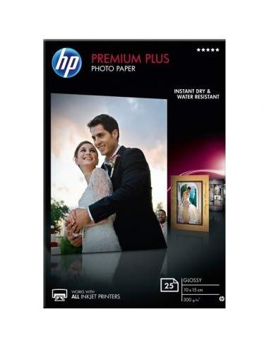 Carta fotografica Premium Hewlett Packard - lucida - 300 g/mq - CR677A (conf.25) HP - 1
