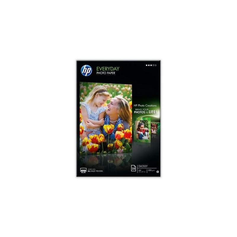 Carta fotografica HP Everyday semi-lucida - A4 - 200 g/mq - Q5451A