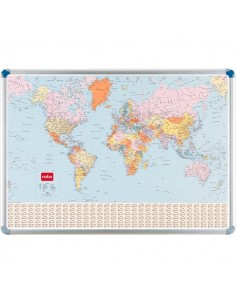 Cartina magnetica Nobo - politica - Planisfero - 87x124 cm - 32830722 Nobo - 1