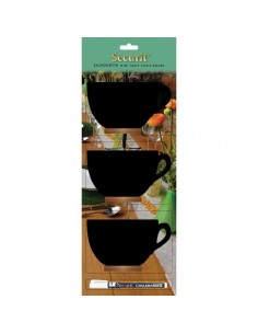 Set 3 pezzi Mini lavagna segnaposto Silhouette Securit Securit - 1