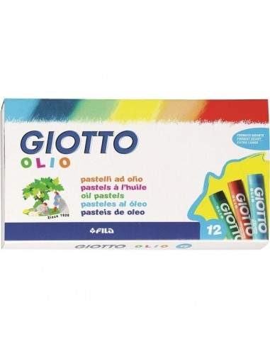 Pastelli Ad Olio Giotto - 12 Pastelli - Assortito - 293000 (Conf.12) Giotto - 1