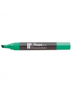 Marcatore permanente Sharpie W10 Papermate - a scalpello - verde - 1,2-5 mm - S0192715 (conf.12) Papermate - 1