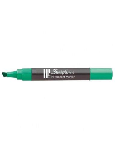 Marcatore permanente Sharpie W10 Papermate - a scalpello - verde - 1,2-5 mm - S0192715 (conf.12) Papermate - 1