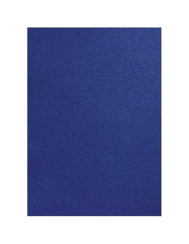 Copertine in cartoncino per rilegatura GBC -A4 -goffrato similpelle - blu navy - CE040025 (conf.100) GBC - 1