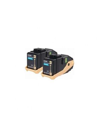 Originale Epson C13S050608 Conf. 2 Toner ACUBRITE 0604 ciano Epson - 1