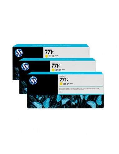 Originale HP B6Y34A Conf. 3 cartucce inkjet 771C - ml 775x3 giallo HP - 1