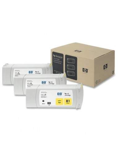 Originale HP C5069A Conf. 3 cartucce inkjet dye 81 giallo HP - 1